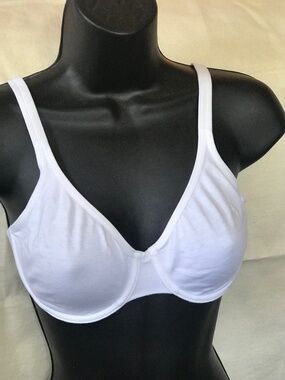 Jocky bra 36 C white cotton underwire never dried in a dryer vintage excellent